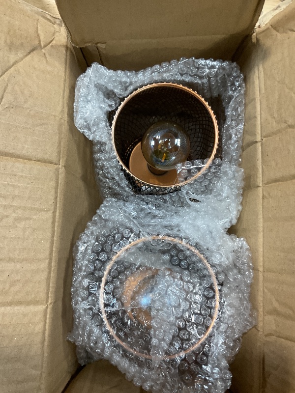 Photo 1 of **MATERIAL BENT** JHY DESIGN Set of 2 Metal Cage LED Lantern Battery Powered Cordless Accent Light with LED Great for Weddings Parties Patio Events for Indoors Outdoors