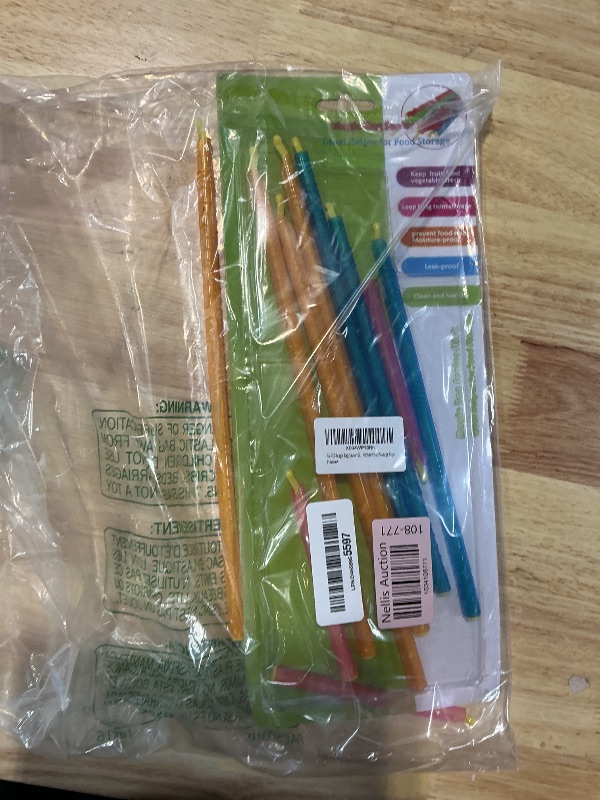 Photo 1 of 16-PCS Magic Bag Sealer Stick, Chip Clips Plastic Bag Sealer Stick, Stay Fresh Bag Sealer Sticks - 16 Plastic Closure Rods - 4 Sizes - Magic Kitchen Food Storage Clips