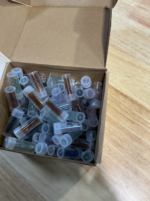 Photo 1 of 100 Pack Reusable Glass Rolling Tips with Cleaning Brush, 8mm Round Mouthpiece Filter Fits in Rolling Machines or DIY