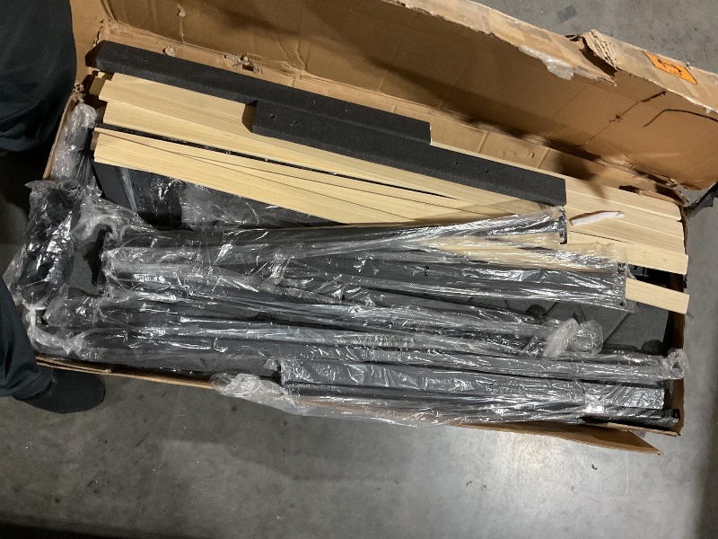 Photo 1 of ***USED, PREVIOUSLY OPENED, LIKELY MISSING PARTS, SEE PICTURES***
IDEALHOUSE Full Size Bed Frame with 4 Storage Drawers and Headboard, Linen Upholstered Platform Bed Frame, Diamond Stitched Button Tufted, No Box Spring Needed, Dark Grey