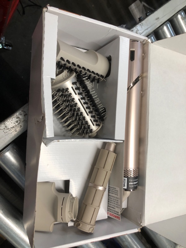 Photo 2 of **HEAVILY USED/ MISSING PARTS** Shark HD430 FlexStyle Air Styling & Drying System, Powerful Hair Dryer Brush & Multi-Styler with Auto-Wrap Curlers, Paddle Brush, Oval Brush, Concentrator Attachment, Stone