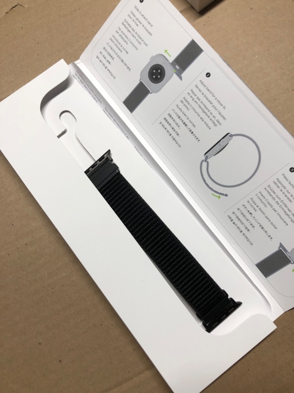 Photo 1 of Apple Watch Series 10 [GPS + Cellular 42mm case] Smartwatch with Jet Black Aluminium Case with Ink Sport Loop. Fitness Tracker, ECG App, Always-On Retina Display, Carbon Neutral