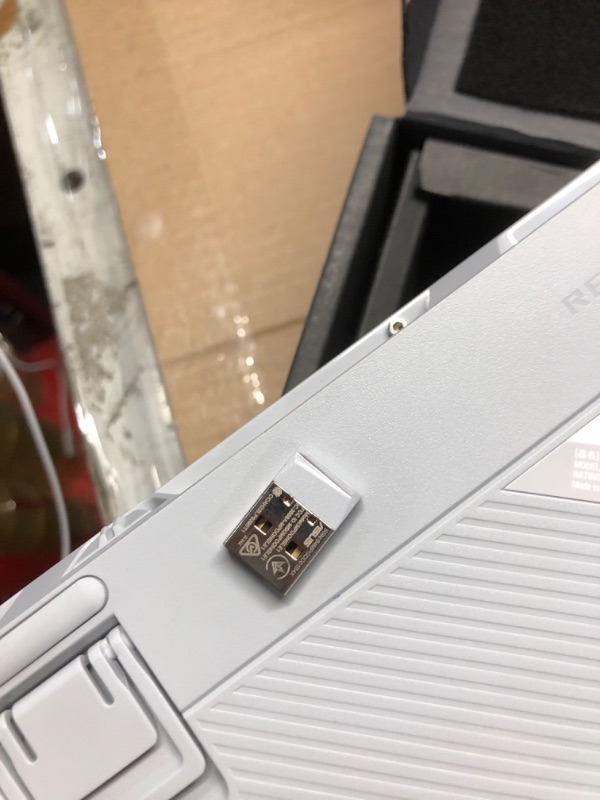 Photo 1 of ASUS ROG Azoth 75% Wireless DIY Custom Gaming Keyboard, OLED Display, Three-Layer Dampening, Hot-Swappable ROG NX Snow Switches & Keyboard Stabilizers, PBT Keycaps, RGB-White