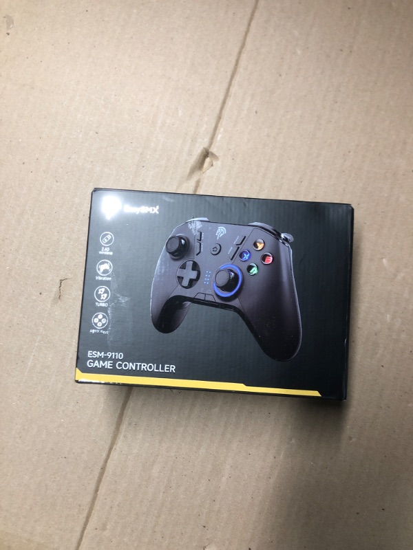 Photo 1 of EasySMX Wireless Gaming Controller for Windows PC/Steam Deck/PS3/Android TV BOX, Dual Vibrate Plug and Play Gamepad Joystick with 4 Customized Keys, Battery Up to 14 Hours, Work for Nintendo Switch