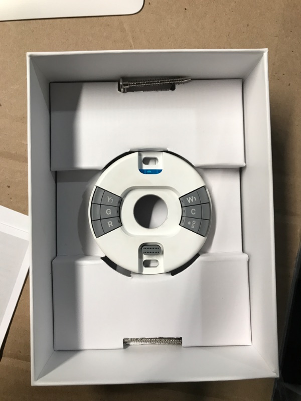 Photo 1 of Google Nest Thermostat - Programmable Smart Learning Thermostat with Easy Installation and Trim Kit Bundle, White