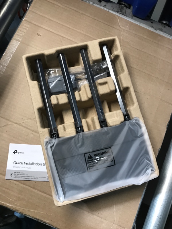 Photo 1 of TP-Link AC1200 Gigabit WiFi Router (Archer A6) - Dual Band MU-MIMO Wireless Internet Router, 4 x Antennas, OneMesh and AP mode, Long Range Coverage