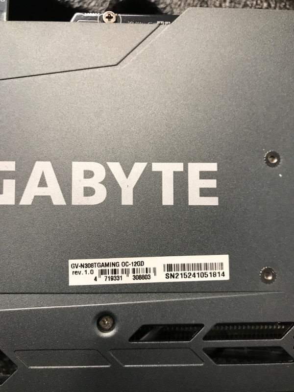 Photo 7 of ***(MAJOR DAMAGE/ SEE NOTES BEFORE BIDDING)***
Gigabyte GeForce RTX 3080 Ti Gaming OC Graphics Card 12GB GDDR6X PCI-E 4.0