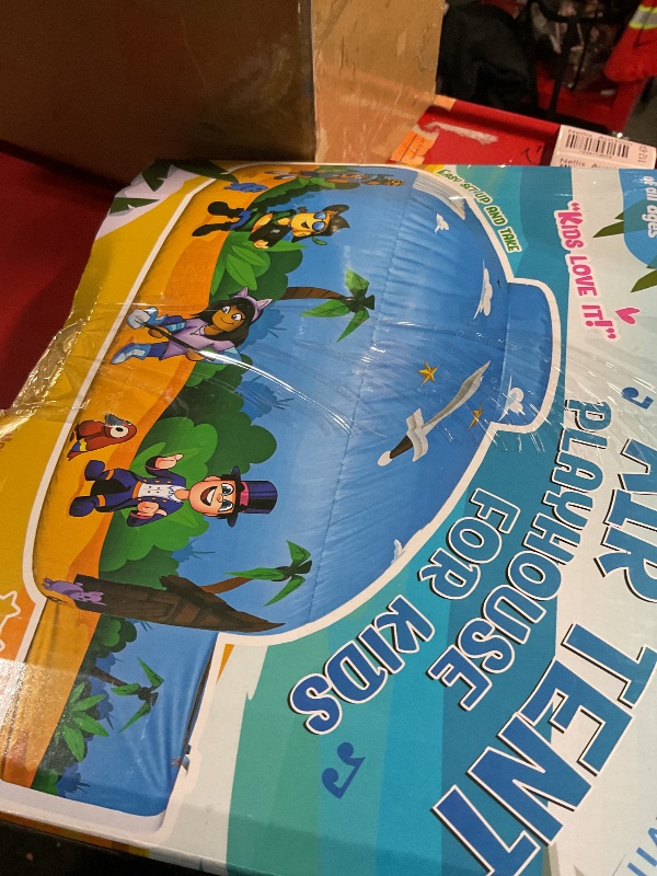 Photo 1 of Skywin Inflatable Tent for Kids (Blox Style), Inflatable Air Tent for Kids Sets Up and Stores Away in Seconds, Improved Blow up Fort (Fan NOT Included)