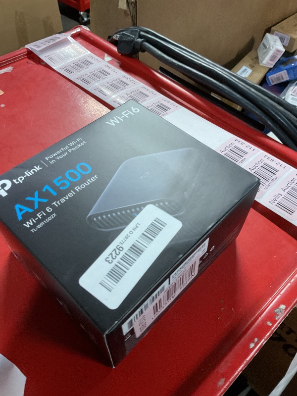 Photo 1 of TP-Link Ultra-Portable Wi-Fi 6 AX1500 Travel Router TL-WR1502X | Easy Public WiFi Sharing | Hotel/RV/Travel Approved | Phone WiFi Tether | USB C Powered | Multi-Mode | Tether App | Durable Design