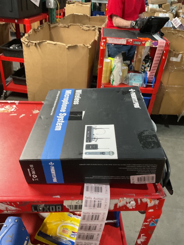 Photo 1 of Phenyx Pro Wireless Microphone System,Metal Wireless Mic Set w/Handheld/Bodypack/Headset/Lapel Mics,2 x 30 UHF Frequencies, 200 ft Range, Microphone for Singing, Karaoke, Church (PTU-52-1H1B)