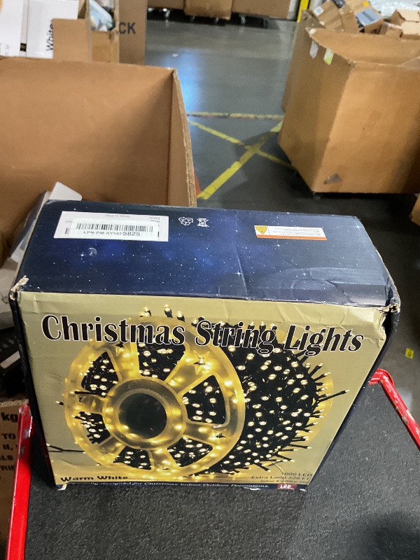 Photo 1 of WATERGLIDE 1000 LED Christmas String Lights, 328 FT Green Wire LED Decorative Fairy Lights with Remote & 8 Modes, Waterproof for Outdoor Xmas Holiday Party Garden Wedding Home Decor, Warm White