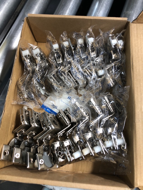 Photo 3 of ***(USED/MISSING PARTS)***
Ravinte 60 Pack 30 Pairs 1-1/4 inch Overlay Soft Close Hinges for Kitchen Cabinet Hinges Satin Nickel Hidden Hinges Stainless Steel Concealed Hinge self Closing