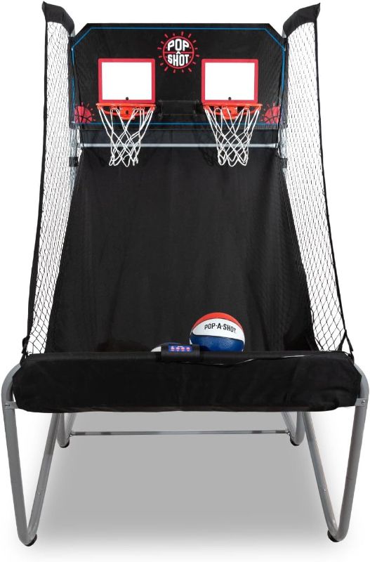 Photo 1 of *** FACTORY SEAL***Pop-A-Shot - Home Dual Shot | Arcade Basketball Fun at Home | Infrared Sensor Scoring | 16 Game Modes | 7 Balls | Foldable Storage | for All Players