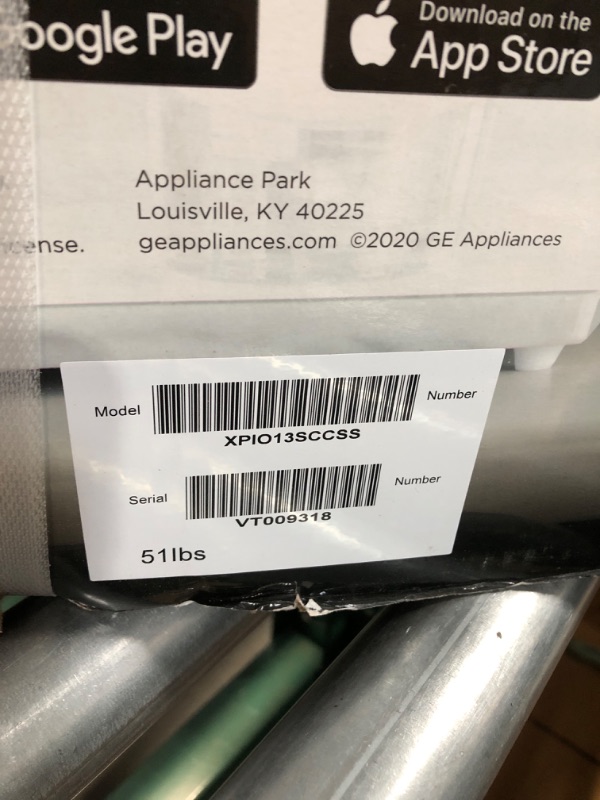 Photo 3 of *** FACTORY SEAL***GE Profile Opal 2.0 with 0.75 Gallon Tank, Chewable Crunchable Countertop Nugget Ice Maker, Scoop included, 38 lbs in 24 hours, Pellet Ice Machine with WiFi & Smart Connected, Stainless Steel