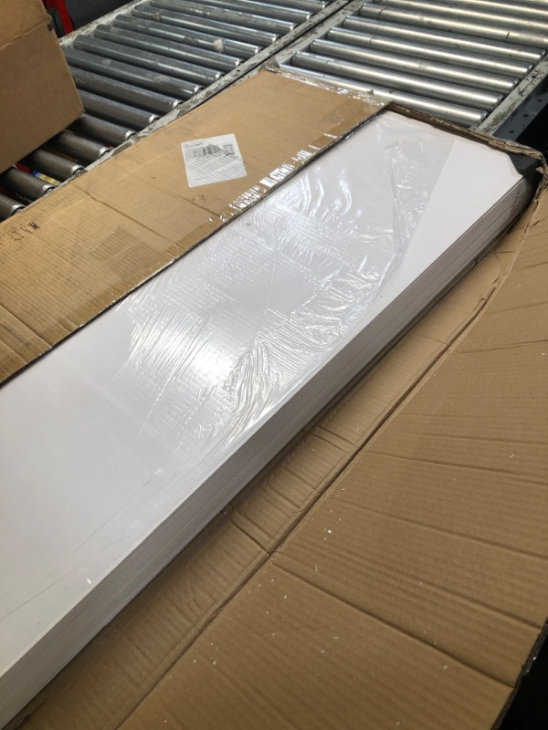 Photo 1 of Toemics Drop Ceiling, 12 Pack Ceiling Tile 2ft x 4ft PVC Panel Cover 5mm Waterproof Washable and Fire-Rated Drop Tile 96 Sq. Ft - White