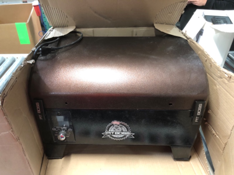 Photo 4 of ***HEAVILY USED - UNABLE TO TEST - LIKELY MISSING PARTS - SEE PICTURES***
PIT BOSS 10697 Table Top Wood Grill With Temperature Control, Mahogany