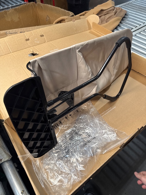 Photo 1 of (TAN) (POSSIBLE MISSING HARDWARE) BabyBjörn Bouncer Balance Soft, Dark Gray, Woven/Jersey, Tri-Fabric | 2-in-1 Adjustable Baby Bouncer Seat and Toddler Chair, Newborn to Toddler (8-29 lbs), 4 Positions, Lightweight & Portable