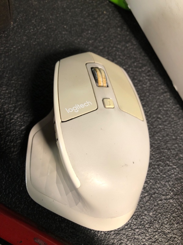 Photo 1 of Logitech MX Master 3S for Mac - Wireless Bluetooth Mouse with Ultra-Fast Scrolling, Ergo, 8K DPI, Quiet Clicks, Track on Glass, Customization, USB-C, Apple, iPad - Pale Grey