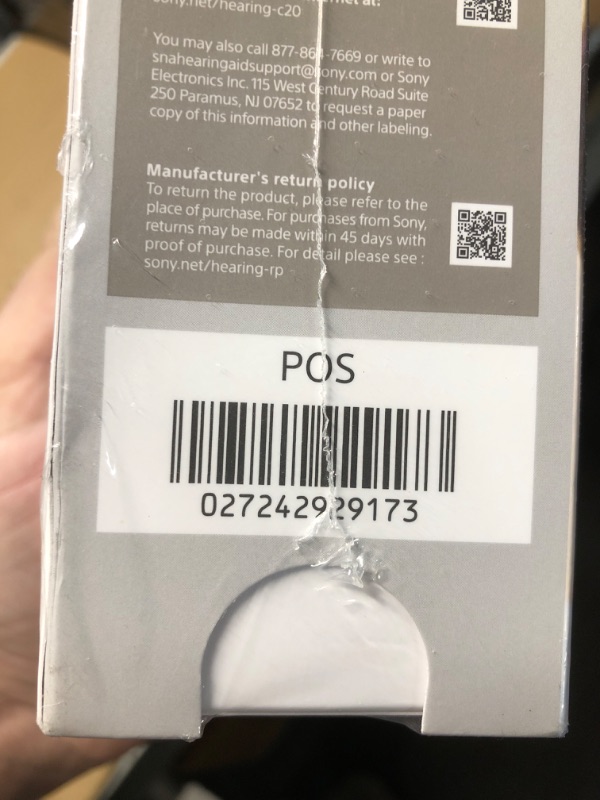 Photo 3 of ***FACTORY SEALED*** Sony CRE-C20 Self-Fitting OTC Hearing Aids for Mild to Moderate Hearing Loss, Prescription-Grade Sound Quality, Compact Virtually Invisible Design, Customizable App, and Rechargeable Battery