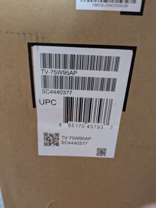 Photo 1 of Panasonic W95 Series (2024 Model) 75-inch Mini LED 4K Ultra HD Smart Fire TV, Local Dimming, 144Hz Refresh Rate - 75W95AP