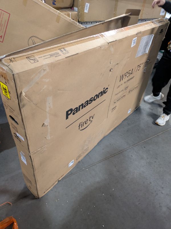 Photo 1 of Panasonic W95 Series (2024 Model) 75-inch Mini LED 4K Ultra HD Smart Fire TV, Local Dimming, 144Hz Refresh Rate - 75W95AP