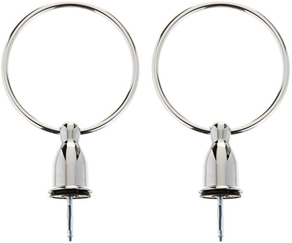 Photo 1 of **MISSING BACKING HARDWARE FOR ONE RING** Moen YB8086CH Mason Hand-Towel Ring, Chrome (Pack of 2)throom Wall