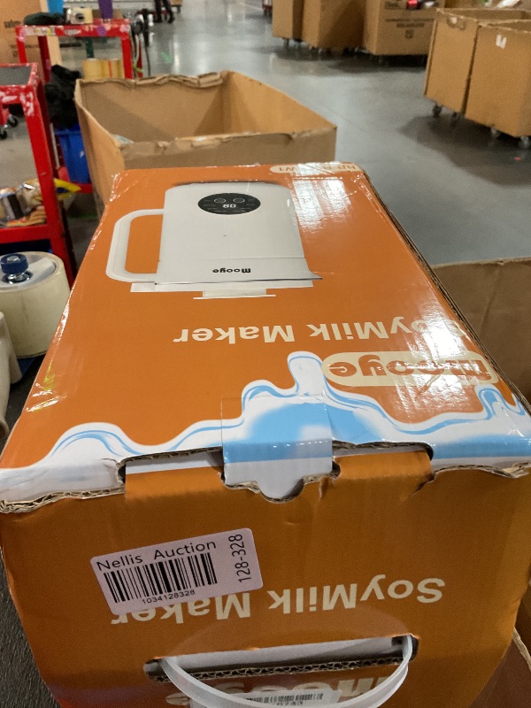 Photo 1 of Mooye Automatic Nut Milk Maker Machine, 35oz/1000ml Multi-Functional Soybean Milk Machine with 10 Blades, Plant-Based Milk, Oat, Almond, Dairy Free Beverages with 12h Timer, Auto-clean, Keep Warm