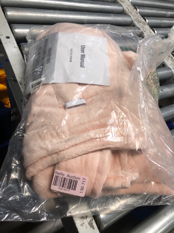 Photo 1 of DOWNCOOL Heated Blanket, Pink Electric Blanket, Electric Throw with 1-12 Hour Timer & 10 Heat Settings, Velvet Heated Blanket with Fast Heating and Auto Shut-Off, Machine Washable(50x60 Inches)