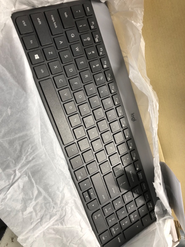 Photo 2 of ***NON REFUNDABLE, PARTS ONLY***Logitech MK470 Wireless Keyboard and Mouse Combo, Black/Gray (920-009437)