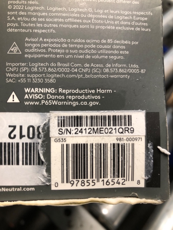 Photo 1 of G535 LIGHTSPEED Wireless Gaming Headset for PC, PS5, PS4