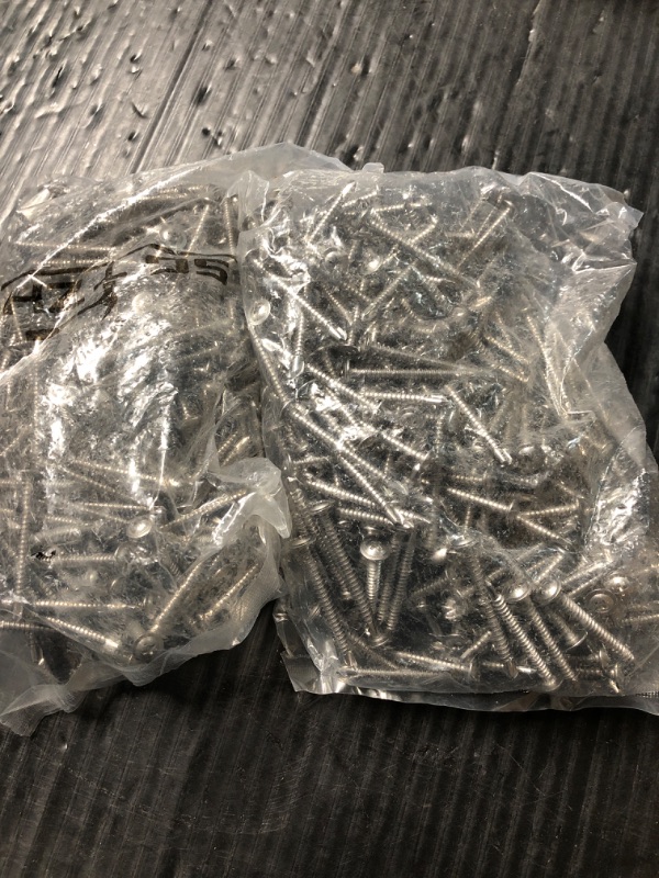 Photo 1 of #10 x 2" Sheet Metal Screws 500PCS 410 Stainless Steel Truss Head Fast Self Tapping Screws by SG TZH
