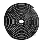 Photo 1 of *** pack of 3****1/4 in. x 3/8 in. x 17 ft. Black Brush Pile Window/Door Weatherstrip/Weatherseaal Replacement