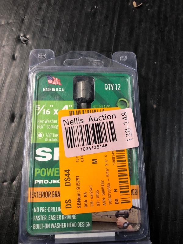 Photo 3 of ***FACTORY SEALED*** SPAX PowerLags 5/16 in. X 4 in. L Washer High Corrosion Resistant Carbon Steel Lag Screw 12 pk