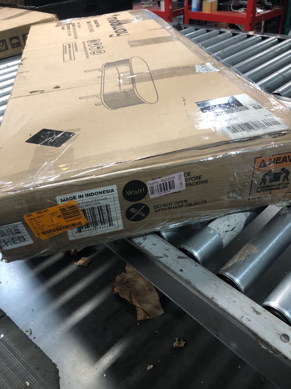Photo 1 of ***FACTORY SEALED OPENDED FOR INSPECTION***Modway Cadence Oval Coffee Table in [Color] - Mid Century Modern Center Table with Open Storage for Living Room Organization - Wood Grain Fluted Accent Table