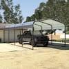 Photo 1 of ***FACTORY SEALED Truck or trailer pick up only*** 12 ft. W x 20 ft. D Carport Steel Car Canopy and Shelter, Gray, Boxes 1 through 5 