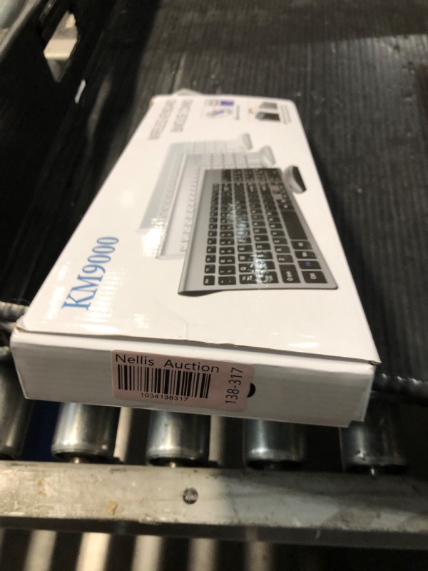 Photo 1 of Wireless Keyboard and Mouse Ultra Slim Combo, TopMate 2.4G Silent Compact USB 2400DPI Mouse and Scissor Switch Keyboard Set with Cover, 2 AA and 2 AAA Batteries, for PC/Laptop/Windows/Mac - Gray Black