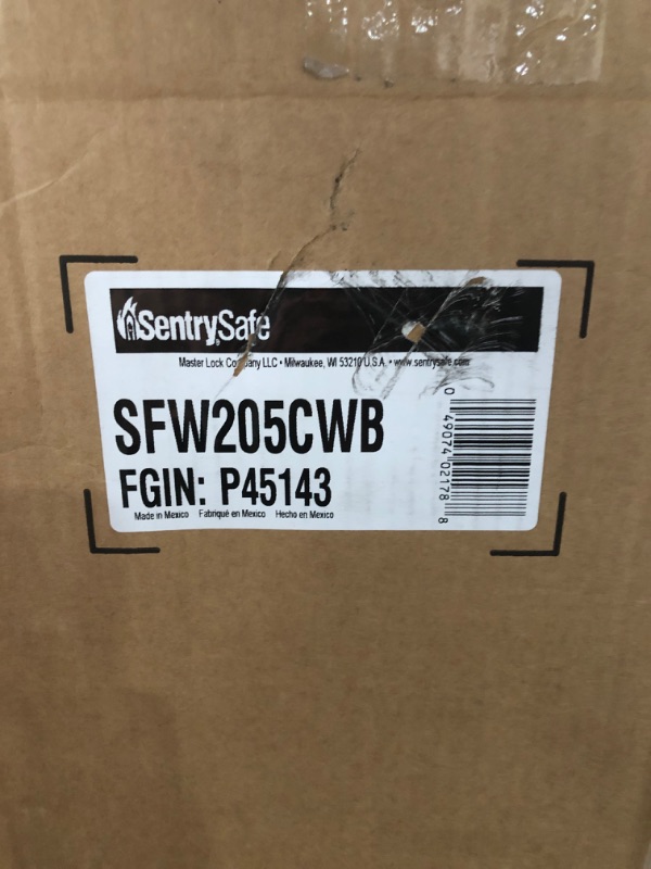 Photo 1 of ***FACTORY SEALED*** SentrySafe Black Fireproof Waterproof Floor Safe with Dial Combination Lock for Home or Office, 2.05 Cubic Feet, SFW205CWB