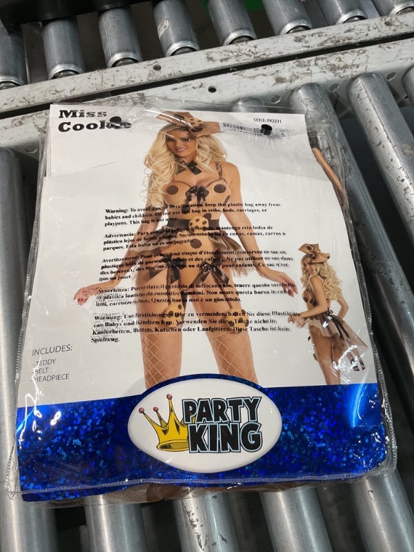 Photo 2 of **MINOR DAMAGE TO THE STRAPS**
Party King Women's Miss. Cookie Costume, Brown, -SIZE SMALL