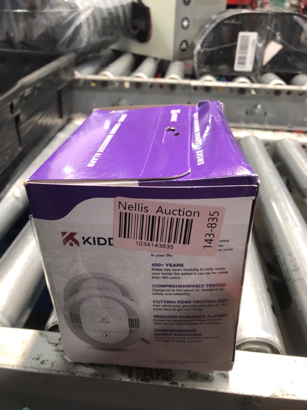 Photo 1 of Kidde Hardwired Smoke & Carbon Monoxide Detector, AA Battery Backup, Voice Alerts, Interconnectable, LED Warning Light Indicators, 2 Pack