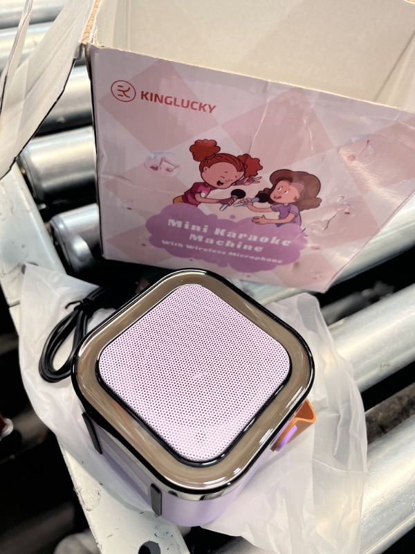 Photo 1 of ***(PARTS ONLY/ONLY SPEAKER- MISSING MICROPHONES/ NO RETURNS OR REFUNDS)***
*Kinglucky TOP Mini Karaoke Machine for Kids (with 1.5K+ Stories) Christmas Birthday Gifts Ideas for Girls Toy Ages 3-12+, Portable Bluetooth Speaker, Story Player for Education, 