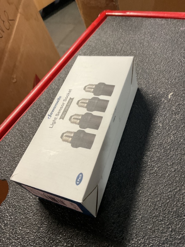 Photo 1 of DEWENWILS Light Sensor Socket, Dusk to Dawn Sensor Socket, Light Bulb Socket for Light Fixtures, Compatible with Incandescent/CFL/LED/Halogen Bulbs, 4 Pack