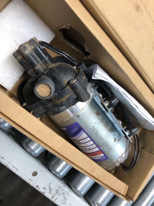 Photo 2 of **DIRTY** Industrial Diaphragm Water Pump 2088-594-154, 198GPH, 115V AC, 1/2in, Portable Electric Utility Water Pump 45PSI/3.1Bar, 3.3GPM/11.4LPM, Fit for Beverage and Water Applications, Water Pressure