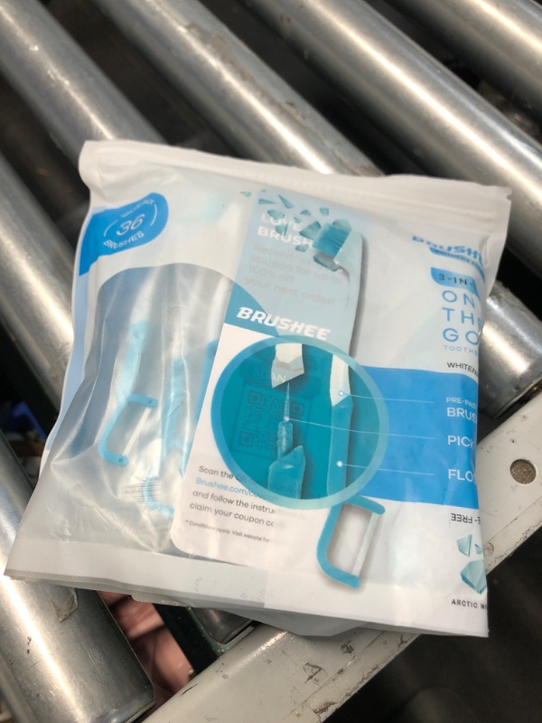 Photo 1 of ***NON REFUNDABLE*** The Evolution of Oral Care | Prepasted On-The-Go Whitening Toothbrushes | 3-in-1 (Pre-Pasted Mini-Brush + Floss + Pick) | Individually Wrapped | Disposable | Travel Toothbrushes - (36-Pack)