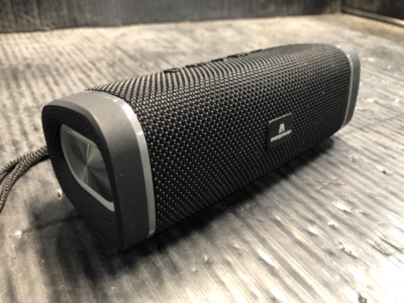 Photo 1 of ***STOCK PHOTO REFERENCE ONLY | SPEAKER ONLY*** 10W Portable Wireless Bluetooth Speaker LED Color Lights high Sound Quality subwoofer Small Home and Outdoor | AUX Input | FM Radio | tf Card (Black)