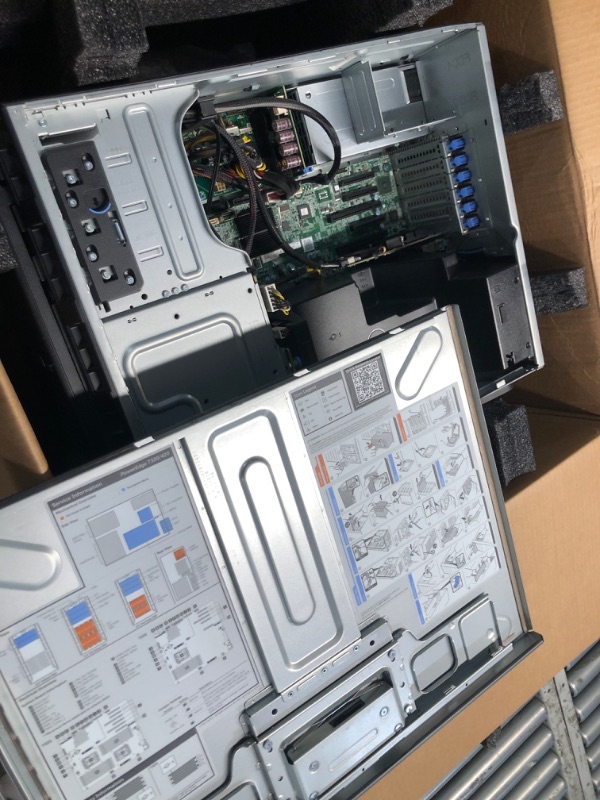 Photo 1 of Dell PowerEdge T320 Tower Server with Intel Xeon E5-2470 v2 CPU, 128GB RAM, 4TB SSDs, 8TB HDDs, RAID, Windows Server 2019 (Renewed)