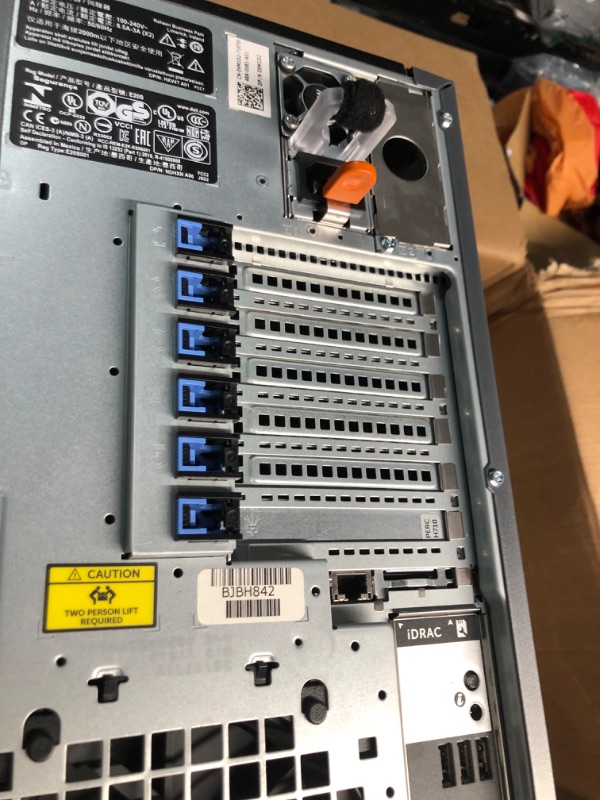 Photo 1 of Dell PowerEdge T320 Tower Server with Intel Xeon E5-2470 v2 CPU, 128GB RAM, 4TB SSDs, 8TB HDDs, RAID, Windows Server 2019 (Renewed)