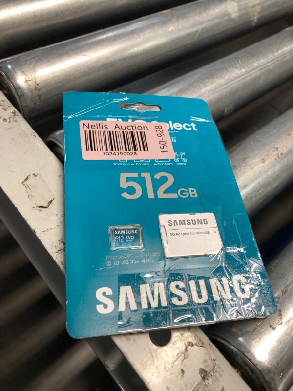 Photo 1 of **NON-REFUNDABLE** (MISSING ADAPTER) SAMSUNG EVO Select microSDMemory Card + Adapter, 512GB microSDXC, Up-to 160 MB/s, 4K UHD, UHS-I, C10, U3, V30, A2, for Mobile Phone, Smartphones, Nintendo-Switch, and Tablets (MB-ME512SA/AM)