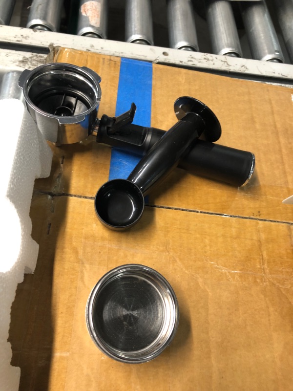 Photo 1 of LERTIN Espresso Machine, 20Bar Compact Stainless Espresso Maker, With Milk Frother Steam Wand, 57.5OZ Removable Water Tank, Displays Making Time & Water Temperature, Cold Brew & Cappuccino, Silver