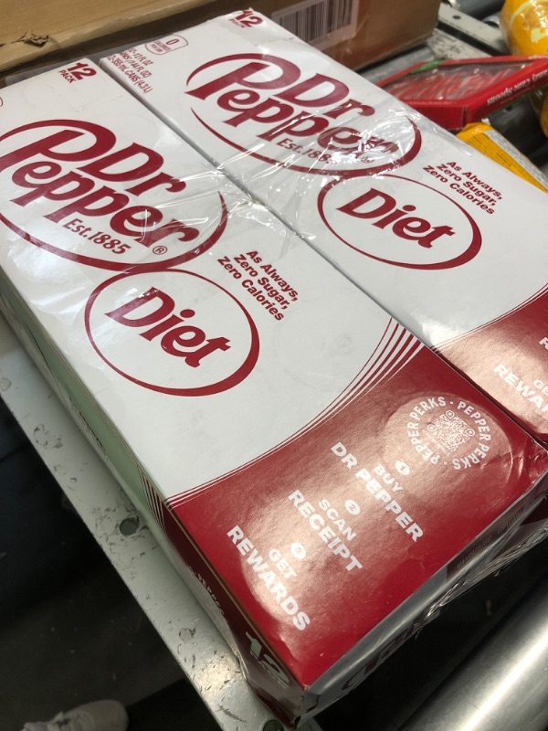 Photo 1 of ***NON REFUNDABLE***Diet Dr Pepper Soda, 12 fl oz cans, 12 pack (2 PACK) (EXP 05/19/25)