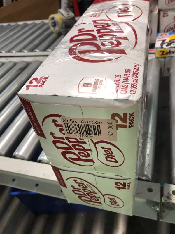 Photo 1 of ***NON REFUNDABLE***Diet Dr Pepper Soda, 12 fl oz cans, 12 pack (2 PACK) (EXP 05/19/25) 